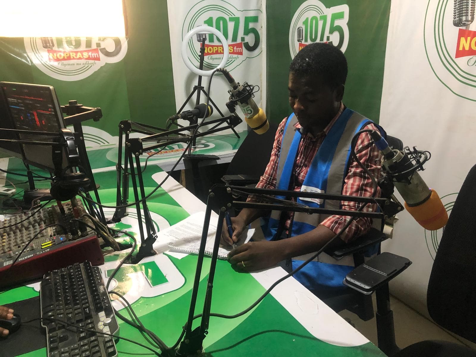 Theodore Aware contributing to public education through local radio